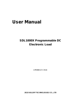 SIGLENT SDL1000X/X-E Series Programmable DC Electronic Load User manual