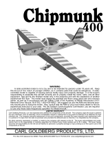 Carl Goldberg Chipmunk 400 Park Flyer ARF Owner's manual