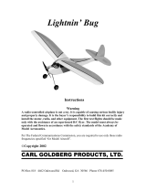 Carl Goldberg Lightnin’ Bug Park Flyer ARF Yellow Owner's manual