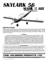 Carl Goldberg Skylark 56 Mark II ARF Owner's manual