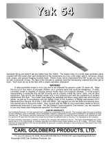 Carl Goldberg YAK-54 ARF Owner's manual