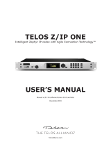 Telos Alliance Z/IP ONE User manual