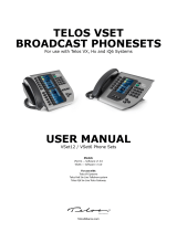 Telos Alliance VSet Broadcast Phones User manual