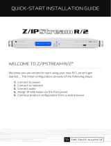 Telos Alliance Z/IPStream R/2 Quick start guide