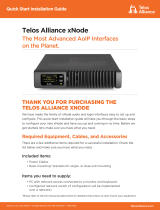Telos Alliance xNodes Quick start guide