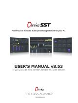 Telos Alliance OmniaSST Audio Processing Software User manual