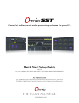Telos Alliance Omnia SST Audio Processing Software Quick start guide