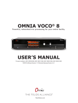 Telos Alliance Omnia VOCO 8 User manual