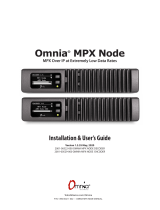 Telos Alliance Omnia MPX Node User manual