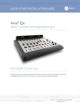 Telos Alliance Axia iQx AoIP Broadcast Console Quick start guide