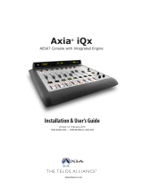 Telos Alliance Axia iQx AoIP Broadcast Console User manual