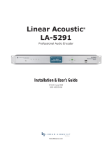 Linear Acoustic LA-5291 Professional Audio Encoder User manual