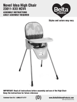 Delta ChildrenNovel Idea High Chair 23011 HCV4 Series