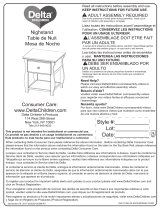 Delta Children Lancaster Nightstand Assembly Instructions