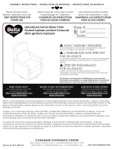 Delta Children Blair Slim Nursery Glider Swivel Rocker Chair Assembly Instructions