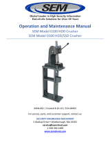 SEM 0100 HDD and HDD/SSD Manual Crusher Operating instructions