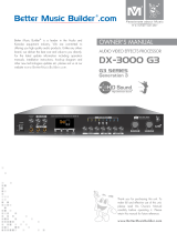 Better Music Builder DX-3000 G3 Owner's manual