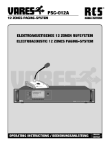 RCS Vares PSC-012A Owner's manual