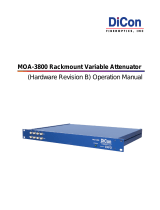 EXFO MOA-3800 Variable Optical Attenuator User guide