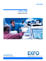 EXFO RTU-720 Remote Test Unit User manual