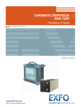 EXFO FTB-5800 Chromatic Dispersion Analyzer for FTB-400 User guide