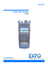 EXFO AXS-100 Series OTDR User guide