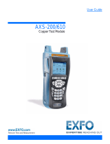 EXFO AXS-200/610 Copper Test Module User guide