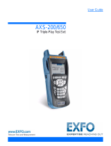 EXFO AXS-200/650 IP Triple-Play Test Set User guide