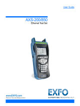 EXFO AXS-200/850 Ethernet Test Set User guide