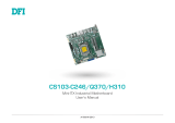 DFI CS103-Q370/C246/CS101-H310 User manual