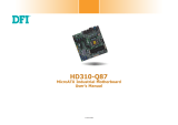 DFI HD310-Q87 Owner's manual
