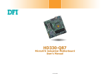 DFI HD330-Q87 Owner's manual