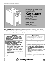 TRIANGLE TUBE Keystone Water Heater User manual