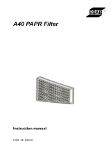 ESAB A40 PAPR Filter User manual