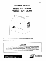 ESAB Heliarc 160i Tig/Stick Welding Power Source User manual