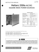 ESAB Heliarc 250ts AC/DC Square Wave Power Sources Troubleshooting instruction