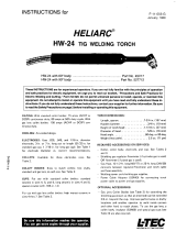 L-TEC Heliarc HW-24 Tig Welding Torch Troubleshooting instruction