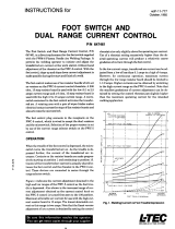 ESAB Foot Switch and Dual Range Current Control Troubleshooting instruction