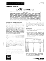 ESAB L-32 Flowmeter Troubleshooting instruction