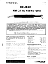 ESAB Heliarc HW-24 Tig Welding Torch Troubleshooting instruction