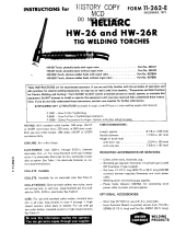 ESAB Heliarc HW-26 and HW-26R Tig Welding Torches Troubleshooting instruction