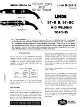 ESAB Linde ST-8 & ST-8C Mig Welding Torches Troubleshooting instruction