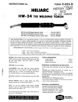 ESAB Heliarc HW-24 Tig Welding Torch Troubleshooting instruction