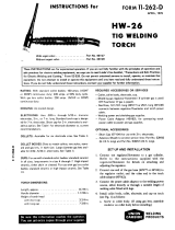 ESAB HW-26 Tig Welding Torch Troubleshooting instruction