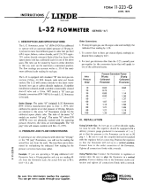 ESAB Linde L-32 Flowmeter Troubleshooting instruction