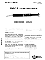 ESAB HW-24 Tig Welding Torch Troubleshooting instruction