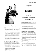 ESAB Linde R-501 Oxygen Therapy Regulator Troubleshooting instruction