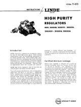 J.T.Baker CHEMICAL Linde High Purity Regulators Nos 205X88 Troubleshooting instruction
