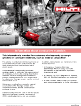 Hilti Conductive Material Operating instructions