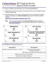 CyberData 011146 Quick start guide